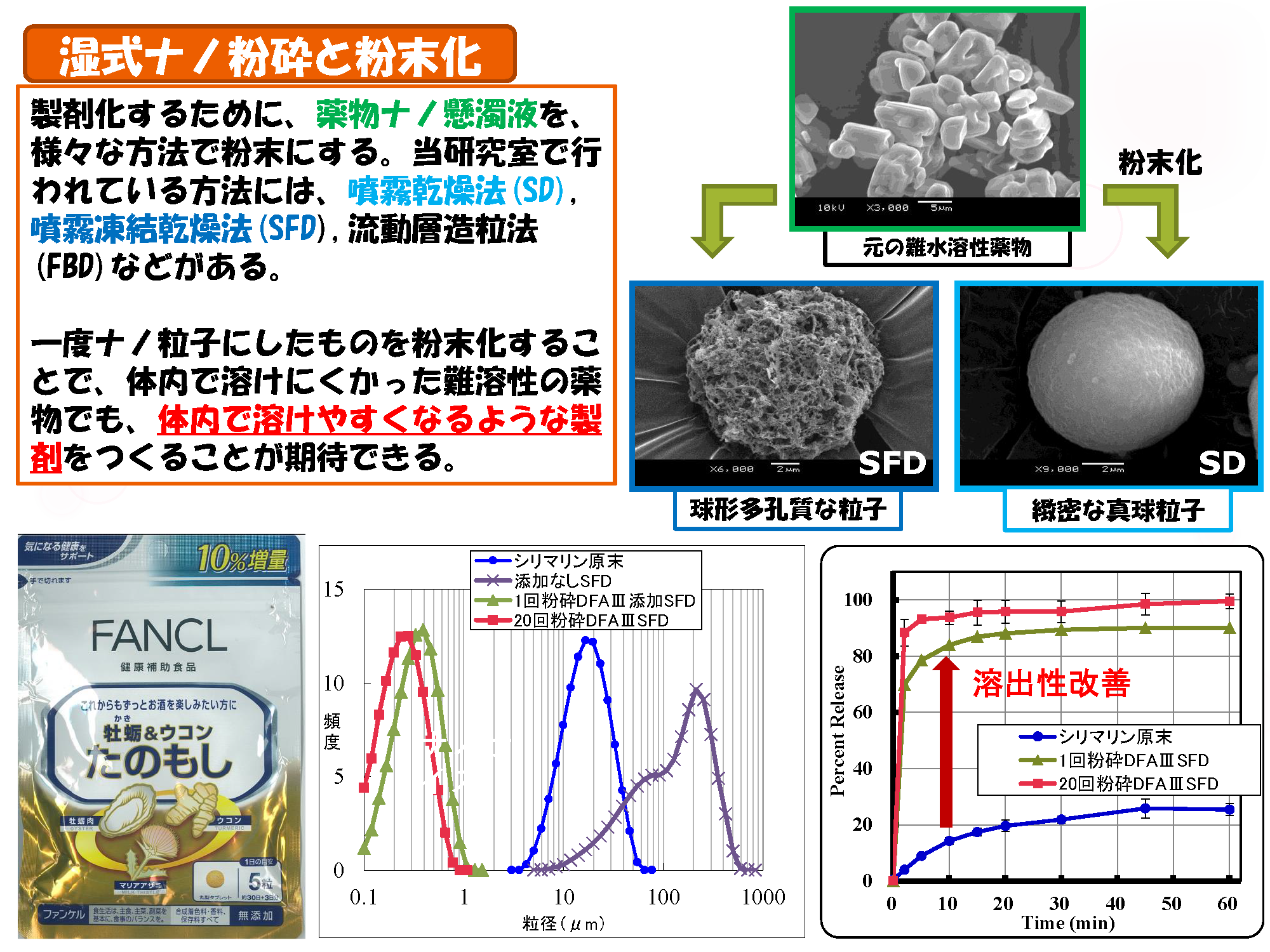 研究紹介|製剤学研究室|名城大学 薬学部